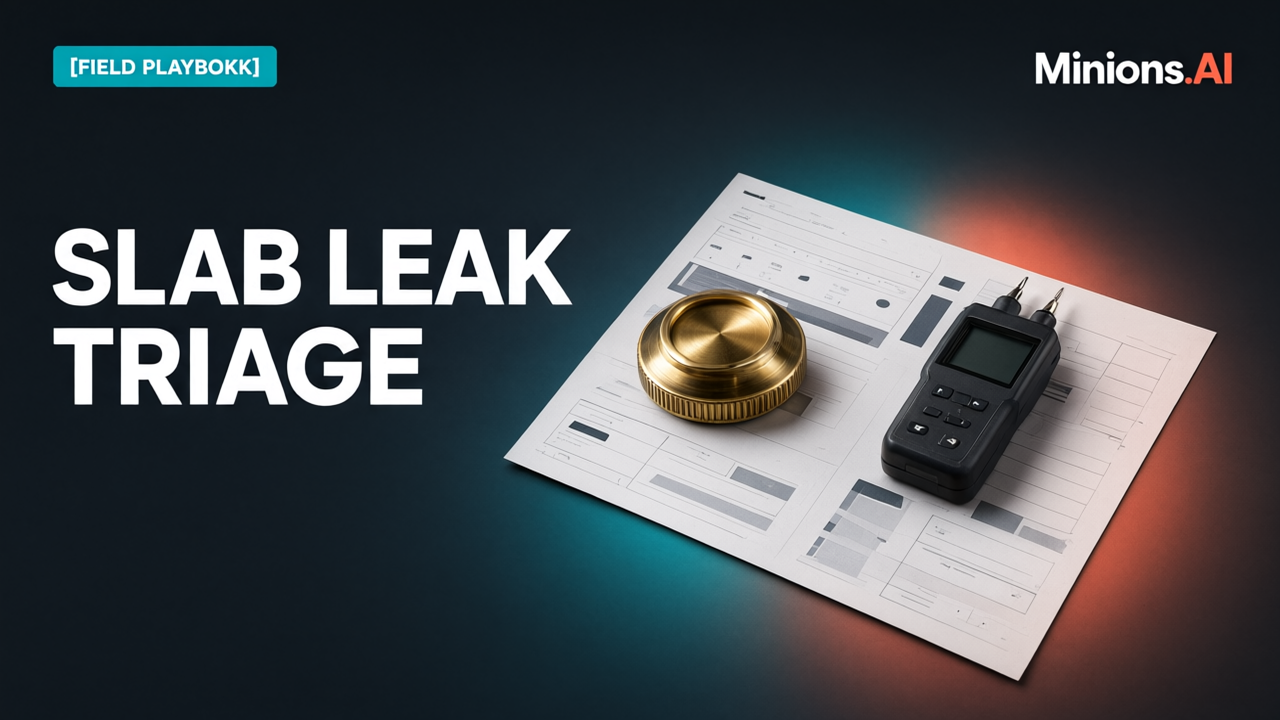 Stop Eating Warranty Costs: The Slab Leak Triage Protocol