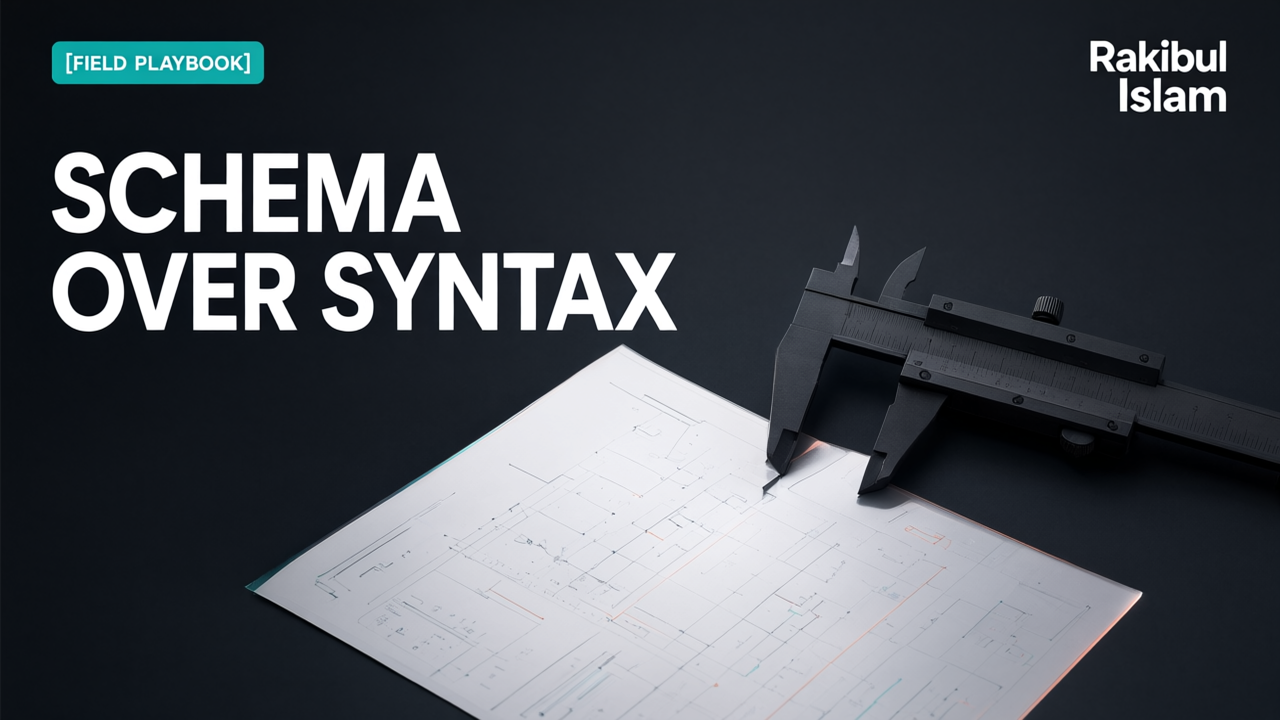 Schema Validation Is the New Prompt Engineering